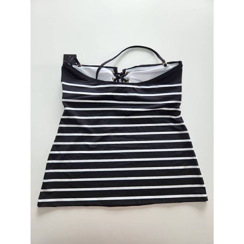 Lauren Ralph Lauren Striped Halter Tankini Top - Picture 4 of 4